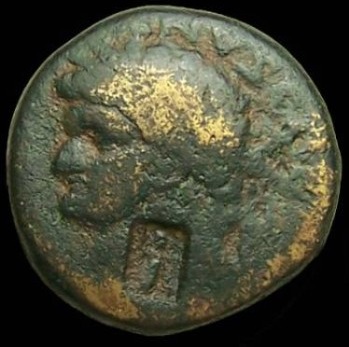 Moneda antigua de Grecia y Roma Ambas de bro - Imagen 1