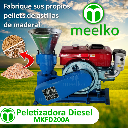 Maquina Meelko para pellets con madera 200 mm - Imagen 3