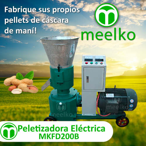 Maquina Meelko para pellets con madera 200 mm - Imagen 1