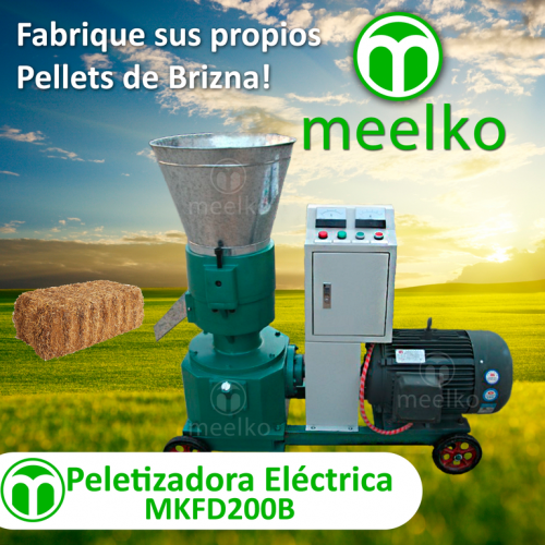 Maquina Meelko para pellets con madera 200 mm - Imagen 2