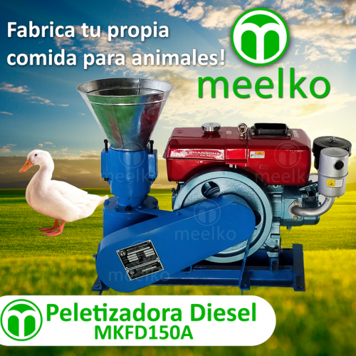 Meelko Peletizadora 150 mm 8 hp DIESEL para c - Imagen 3