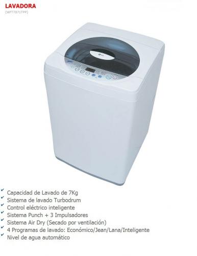 VENDO lavadora automtica marca LG de 7 kg  - Imagen 1