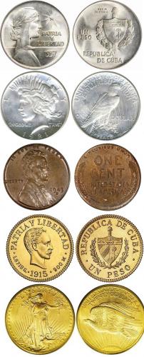 Compro monedas de plata oro centavos de EEU - Imagen 1
