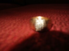 Vendo anillo unisex de oro americano 14k con  - Imagen 1